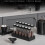 Coffee Beans Storage Container Display Rack Walnut Tea Tube Bottle Glass Espresso Coffee Accessories Tool 6