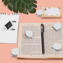 Clips Magnétiques, 24 Aimants pour Tableau Blanc pour Réfrigérateur, Clips Métalliques pour Réfrigérateur, Clips Magnétiques Blancs