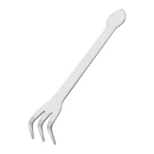 Stainless Steel Bonsai Root Rake with Ergonomic Grip, Three‑Pronged Precision Tool for Soil Loosening and Repotting, 24cm