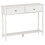 Seconique Stratford 2 Drawer Console Table - White 3