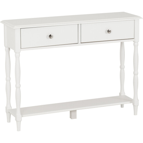 Seconique Stratford 2 Drawer Console Table - White 2