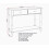 Seconique Stratford 2 Drawer Console Table - White 9
