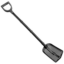 Metal Detecting Sand Scoop Aluminum Alloy Beach Scoop with Ergonomic Long Handle and Precision Sifting Holes