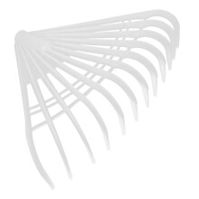 Plastic Leaf Rake for Efficient Lawn Cleaning with Wide Coverage and Ergonomic Grip
