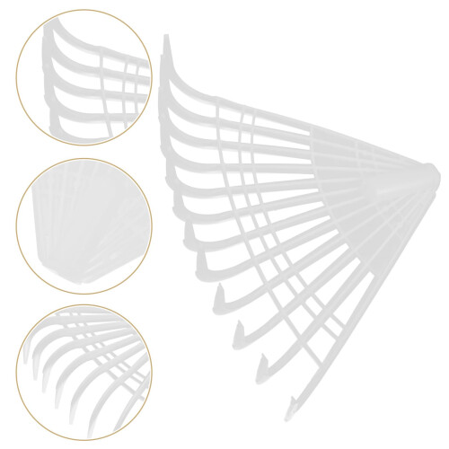 Plastic Leaf Rake for Efficient Lawn Cleaning with Wide Coverage and Ergonomic Grip 2
