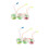 6St Kinderspeelgoed Springballen, , Gekleurd En 6