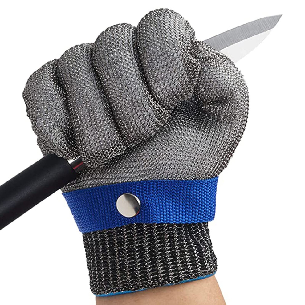 Cut Resistant Gloves Stainless Steel Mesh With Adjustable Wrist Strap For Kitchen Slicing And Meat Processing (1Pcs/S) 9330225539780