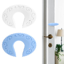 2 Pcs Silicone Door Pinch Guard Finger Protector for Baby Safety and Pets, Durable C‑Shape Anti‑Pinch Design