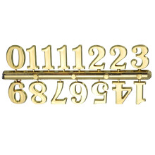 Gold Arabic Clock Numbers Kit for DIY Wall Clock, Classic Gold Finish and Easy Installation