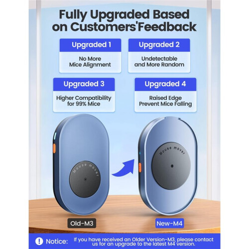 Virtual Mouse Mover Anti-Sleep Automatic Movement for Computer Awakening with /OFF  Undetectable Mouse Jiggler 2