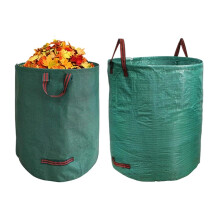 2 Pcs Large Capacity Garden Waste Bags 86x86cm Reusable Leaf Collection Bags for Lawn Debris and Branches