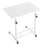 Adjustable Standing Desk with Wheels, Compact Rolling Computer Table for Home Office, White, 23.6x15.7in 4