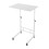 Adjustable Standing Desk with Wheels, Compact Rolling Computer Table for Home Office, White, 23.6x15.7in 5