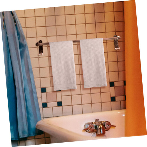 Rustproof Stainless Steel Towel Bar for Bathroom and Kitchen, Wall Mounted Multi‑Functional Rack 1
