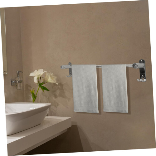 Rustproof Stainless Steel Towel Bar for Bathroom and Kitchen, Wall Mounted Multi‑Functional Rack 2