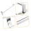 Rustproof Stainless Steel Towel Bar for Bathroom and Kitchen, Wall Mounted Multi‑Functional Rack 5