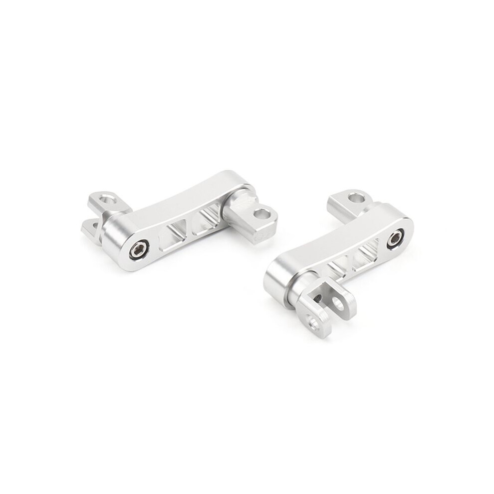 Motorcycle Accessories Passenger Foot Rest Footpegs Brackets For Sportster Dyna Softail Touring(Silver) Silver 6032267959986