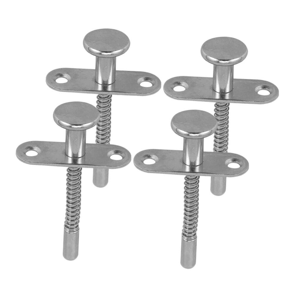 4pcs Spring Latch Pin Metal Spring Loaded Latch for Crib Gate and Cabinet Enhanced Safety Tool Installation