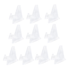 10pcs Compact Black Coin Display Stand Set for Collectors, Space Saving Holder 5.5 x 5 x 3 cm