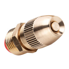 2pcs Adjustable Copper Garden Misting Nozzle for Greenhouse and Lawn Irrigation Fine Atomization Control
