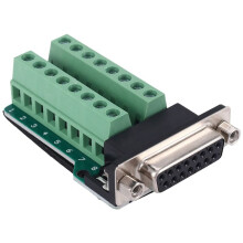 DB15 D-SUB VGA 15pin Female Adapter Jack Terminal Breakout PCB Board