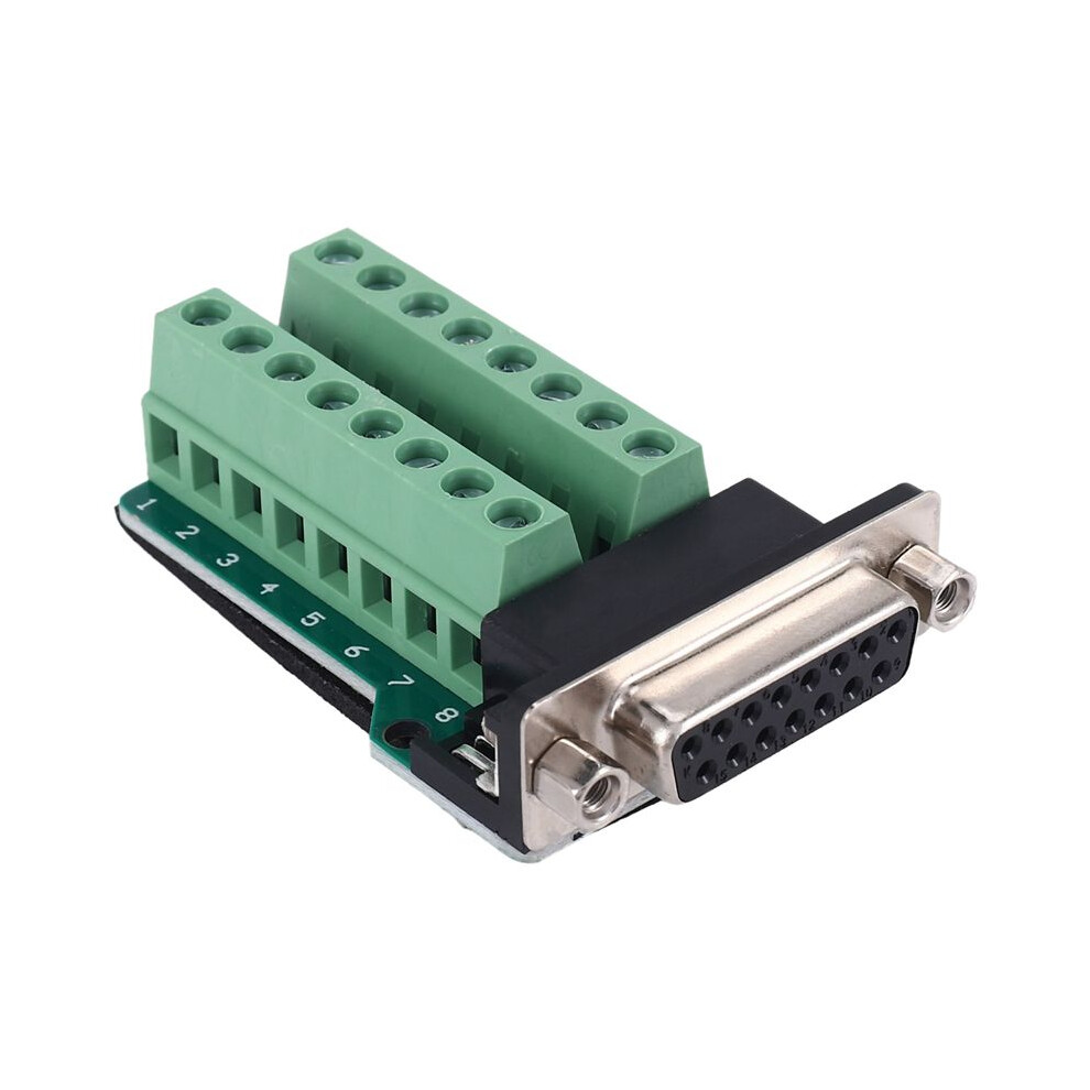 Db15 D-Sub Vga 15Pin Female Adapter Jack Terminal Breakout Pcb Board 6032125151910