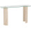 Seconique Modena Console Table - Clear Glass Effect 2