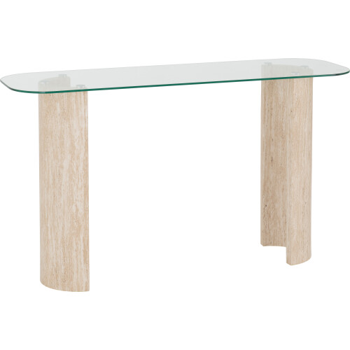 Seconique Modena Console Table - Clear Glass Effect 1