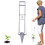 80cm Long Handle Bulb Planter Tool, Durable Iron Vegetable Seedling Transplanter for Garden 1