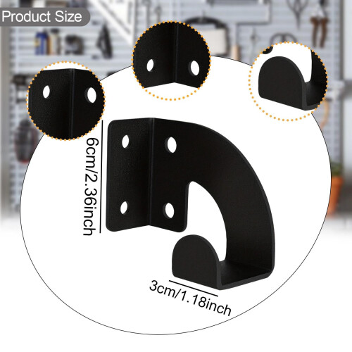 Heavy Duty Chainsaw Wall Mount Rack, Scratch Resistant Storage Organizer for Garage or Workshop 2