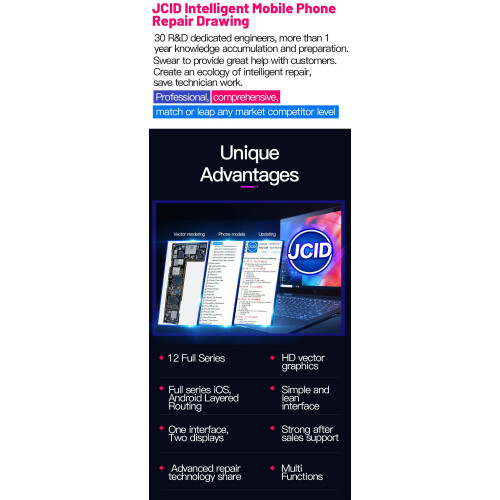 JCID Intelligent Mobile Phone Repair Drawing Schematics Software 1 Year Activation 1