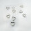 20Pcs Modern Adhesive Plate Picture Hangers-Square 6.7cm 5