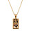 Delicate Square Charm Necklace Showcasing Intricate Tarot-11 1