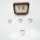 20Pcs Modern Adhesive Plate Picture Hangers-Square 6.7cm 7