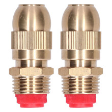 2Pcs Adjustable Brass Garden Sprinkler Head 1/2 Inch Male Thread Misting Spray Nozzle for Lawn and Yard