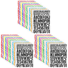 36Sheets Durable Vinyl Letter Number Stickers for Laptop Phone Bottles