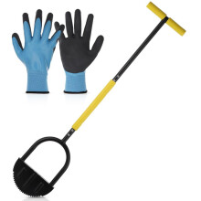 Manual Half Moon Lawn Edger Tool with TGrip Handle, Sawtooth Blade and Durable Steel for Garden Borders