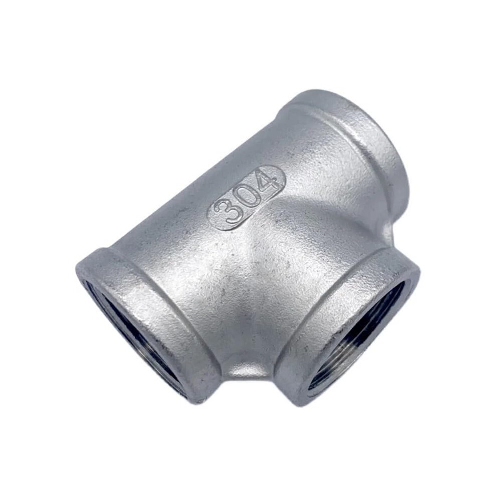 316 Stainless Steel Npt Female Tee 3 Way Pipe Fitting, CorrosionâResistant LeakâProof Connector 3' 9073542042815