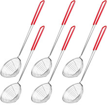 6 PièCes en Acier Inoxydable Maille éCumoire CuillèRe Hot Pot Passoire CuillèRes pour Cuisine Cuisson Friture Aliments