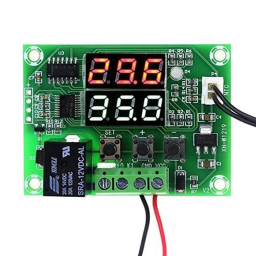 2X DC12V XH-W1219 High Quality NTC Sensor  Regulator Sensor Module Temperature Controller Thermostat 2