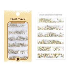 Multicolor Nail Art Rhinestones Set 1440pcs 3D Gems for DIY Acrylic and Gel Nails Manicure Crafts