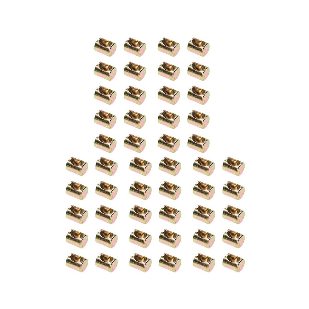 50 Pcs M8 Bolts Dowel Slotted Furniture Nut For Beds Crib Chairs 6031548606953