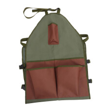 Durable Oxford Cloth Gardening Apron with Multi Pockets and Large Harvest Pouch for Outdoor Vegetable Picking