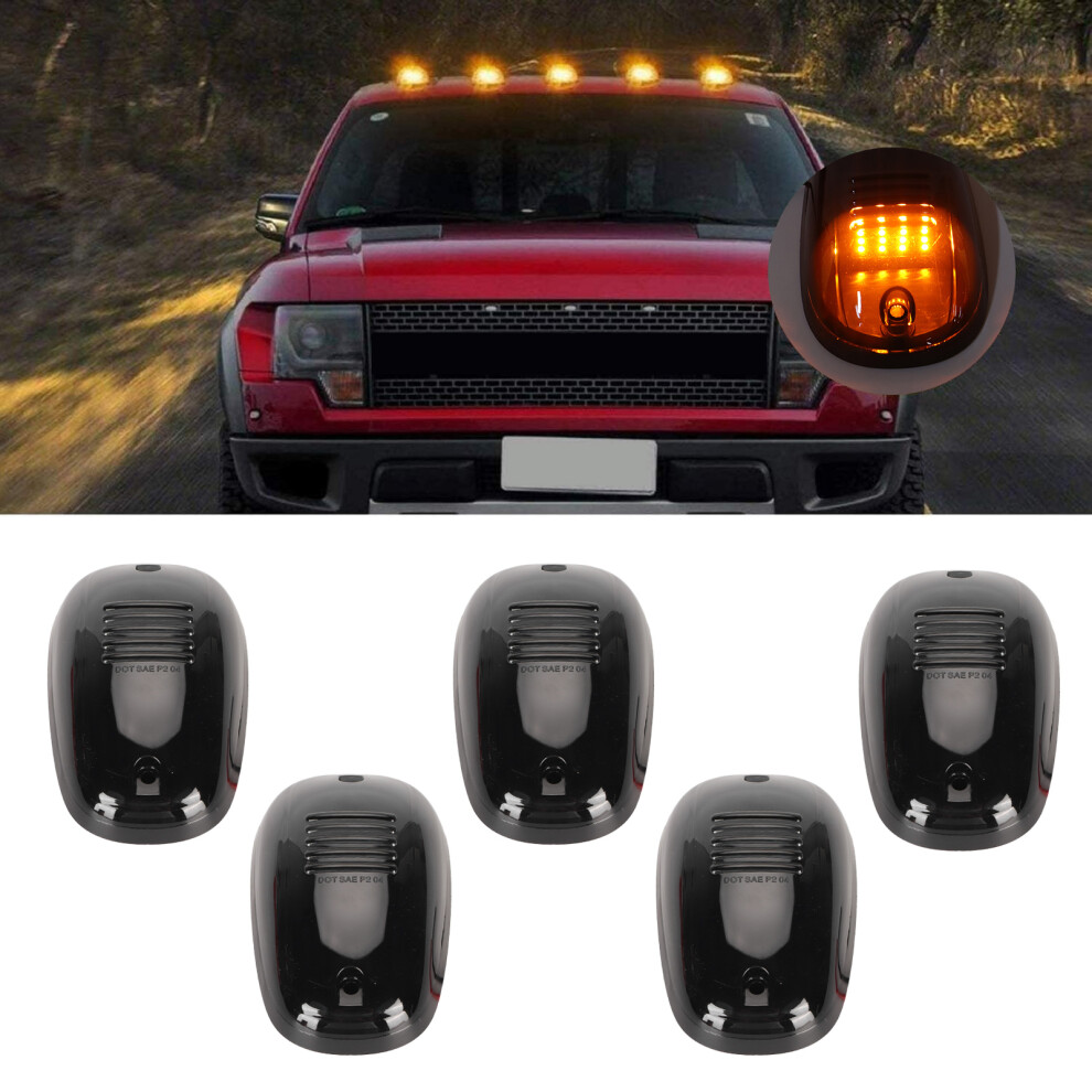 5Pcs Cab Roof Marker 12V 16Led Light/Amber 4961393503331