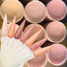 100g Nude Acrylic Nail Powder QuickDry 3in1 Extension Carving Dipping Fine Texture Sculpting