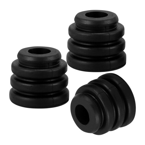 3Pz Supporti Shockproof in Gomma Nera Per Condizionatore Esterna