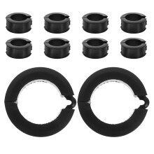 10St Zwarte Stuuradapter Rubber - Veelzijdige Opknapset