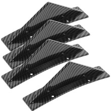 4Pz Decorazione Paraurti Posteriore in ABS Nero Aerodinamica Auto