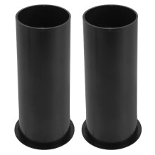 2St Zwarte ABS Bass , Speaker Cabinet Port Voor Heldere