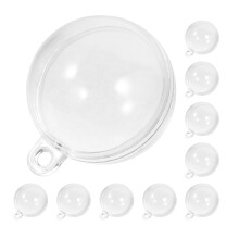 10Pz Palline Decoro Acquario PVC Con Design Sommerso Realistico